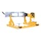 Vestil Steel Fork Truck Drum Carrier/Rotator For Steel 55 gal. Drums, 1500 lb Capacity, Yellow DCR-205-15 - alternate 5